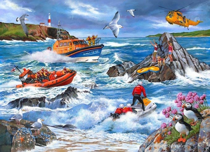 House of Puzzles legpuzzel Against the Tide 1000 stukjes rustiek.