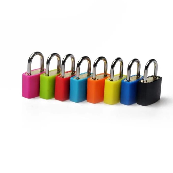 Petit Mini cadenas solide valise de voyage journal serrure bagages antivol cadenas de sécurité jaune