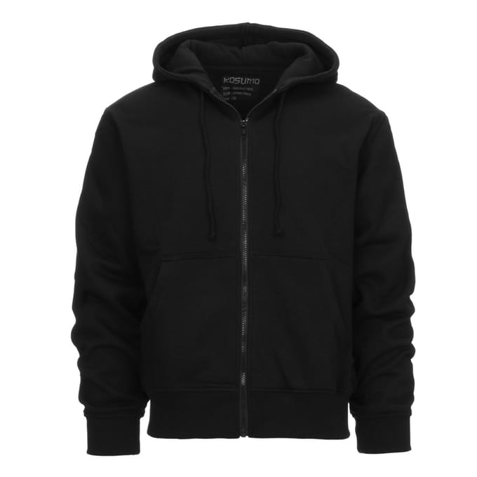 Fostex Garments - Hoodie with zip (kleur: Zwart / maat: S)