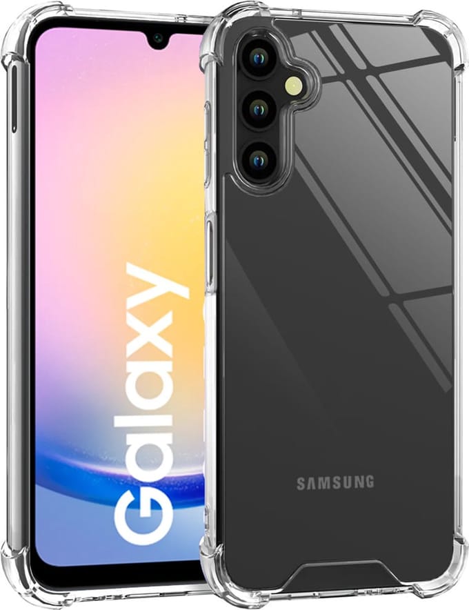 Hoesje geschikt voor Samsung Galaxy A25 / A24 - Shockproof Transparant Back Cover Case