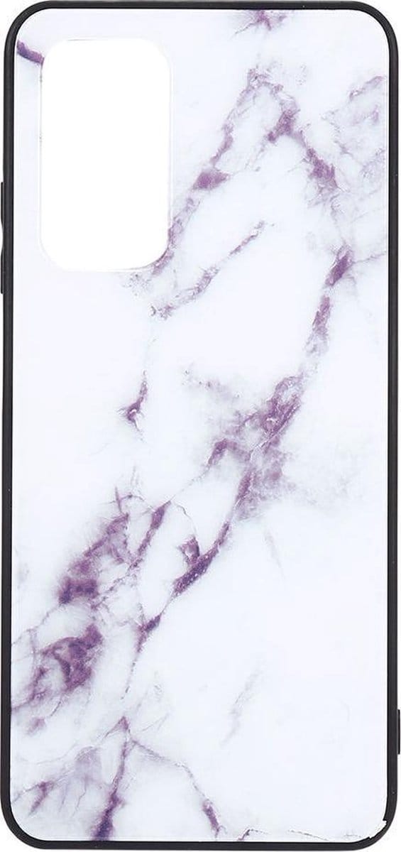 Shop4 - Xiaomi Mi 10T Hoesje - Harde Back Case Marmer Wit