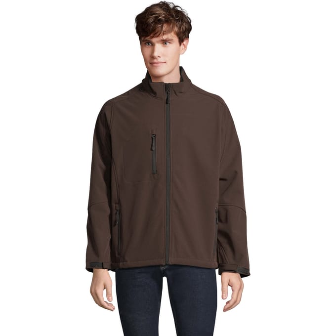 SOLS Heren Relax Soft Shell Jas (Donkere chocolade)