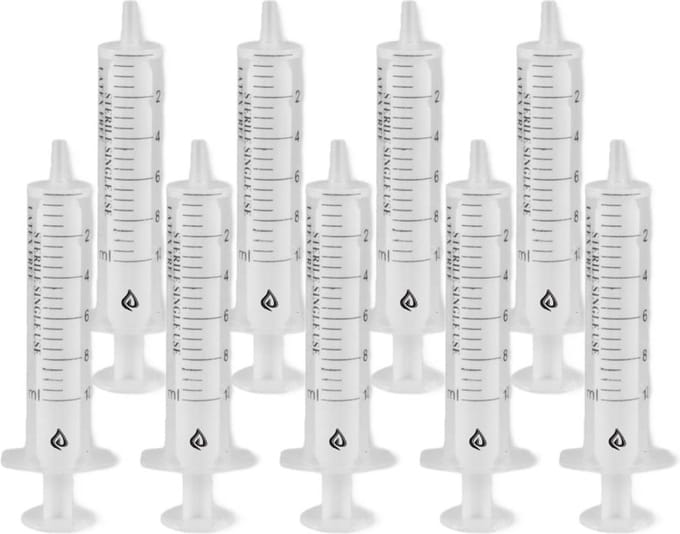 Spuit 10ml - 2 delig - Per Stuk Verpakt - 9stuks