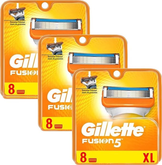 Gillette - Fusion5 - Scheermesjes voor Mannen - 24 Navulmesjes - Voordeelverpakking