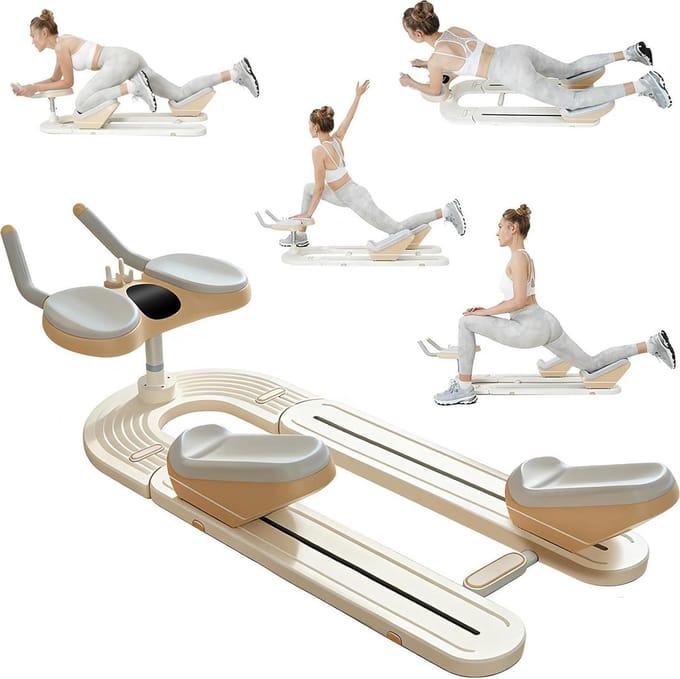 Rugtrainer & Strekker - Core Trainer - Wervelkolom Ondersteuning - 3-Niveau Verstelbaar - 124 cm Lengte - Meerkleurig