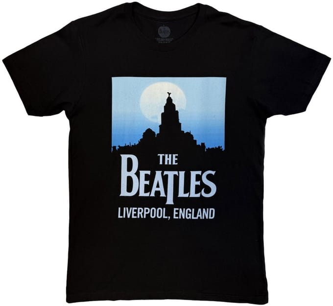 The Beatles - Liverpool, England Heren Tshirt - M - Zwart