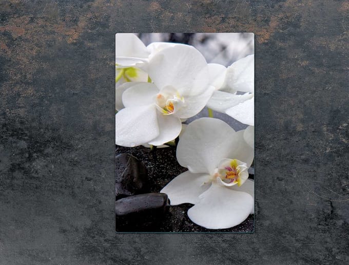 TMK ArtDeko Serie - Snijplank - Glas - 35x52 cm - Orchidee