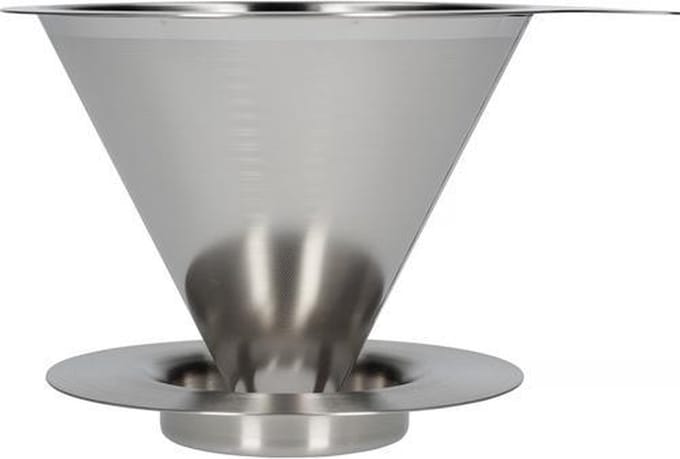 Hario Dripper V60-02 - Double Mesh Metal Dripper RVS