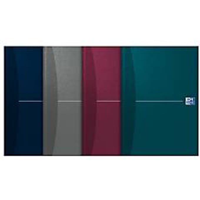 NOTITIEBOEK OXFORD ESSENTIALS A4 96VEL GELINIEERD ASSORTI  - 5 STUKS
