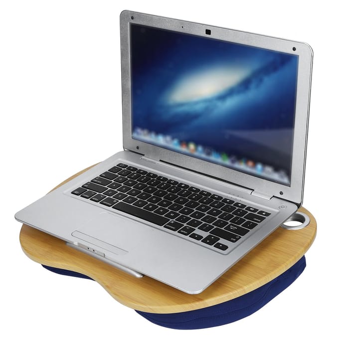 Multifunctionele Laptoptafel Draagbare Leer- Schrijftafel Bedtafel Thuis Buiten SchoottafelBlauw blauw
