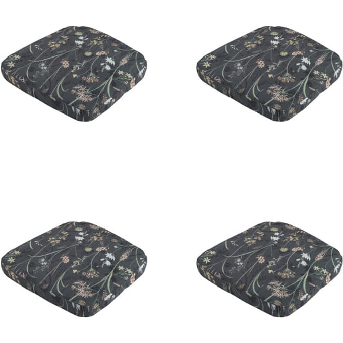 Madison - Zitkussen Wicker Donna grey canvas eco+ - Ca. 48x48 cm - Set van 4