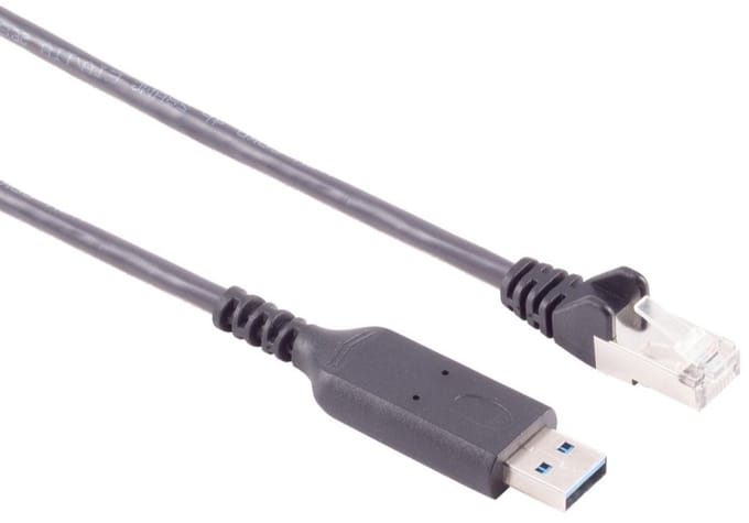 USB-A naar RJ45 LAN kabel | USB3.0 | CAT6 | zwart | 2 meter