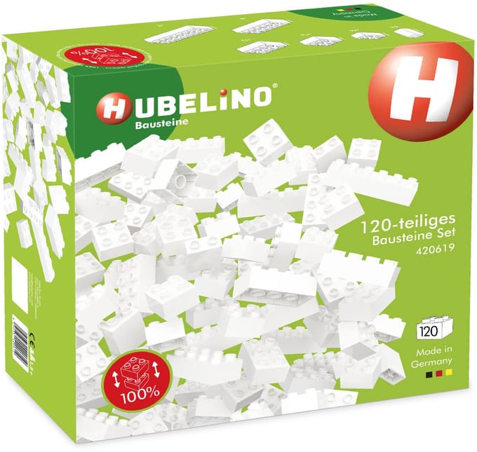Hubelino Bouwstenen Wit - 120dlg.