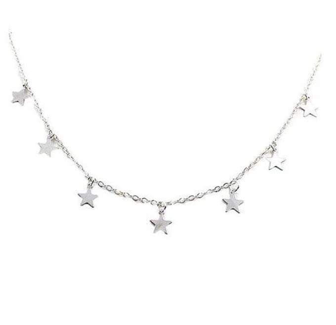 Jomide Choker - Sterretjes - Zilverkleurig - Dames