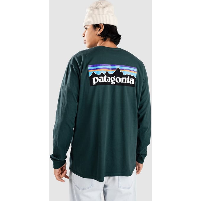 Patagonia P-6 Logo Responsibili Longsleeve groen