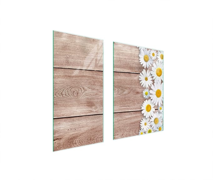 TMK ArtDeko Glas - Snijplank - 75x52 cm - Hittebestendig - Beschermplaat