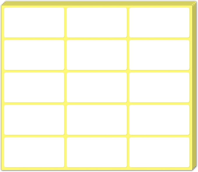 Zelfklevende Etiketten Stickers Labels - 525 Stuks, 80 x 40 mm