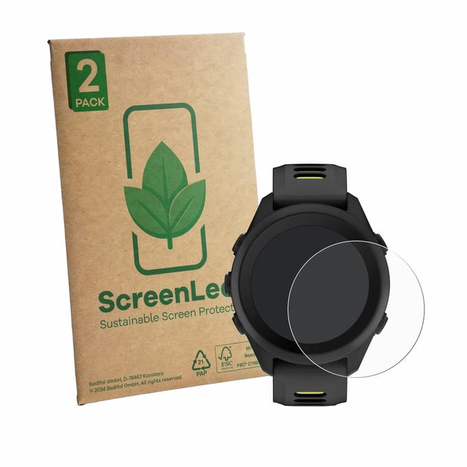 2 Stuks Screenprotector voor Garmin Forerunner 170 - Hoogwaardige Beschermfolie transparant