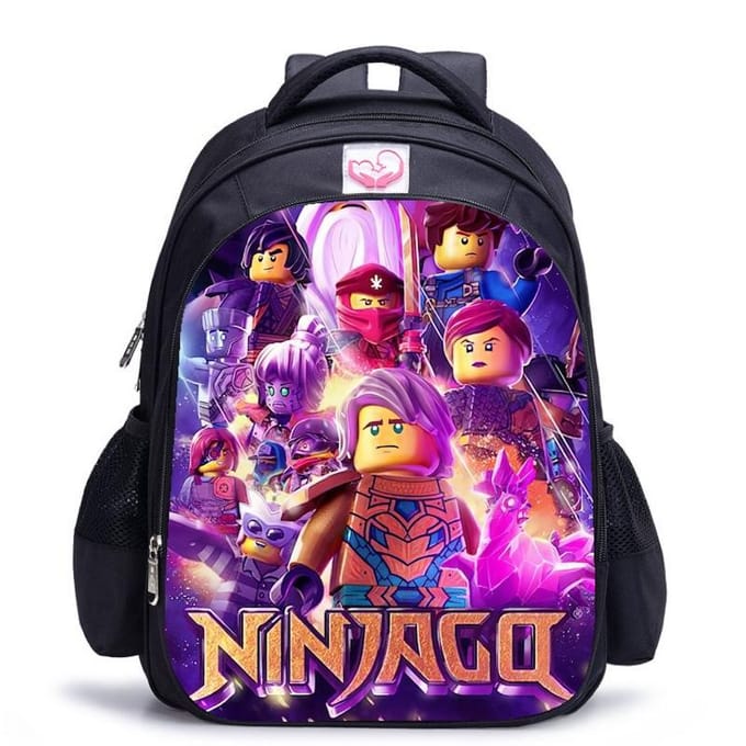 Lego Ninjago Seizoen 5 Cartoon Print Zwarte Rugzak black - medium