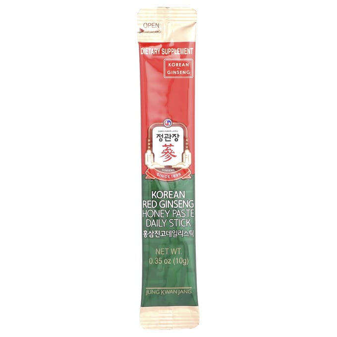 Koreaanse Rode Ginseng Honingpasta Dagelijkse Stick, 30 Stuks, 10G (0,35 oz) Elk