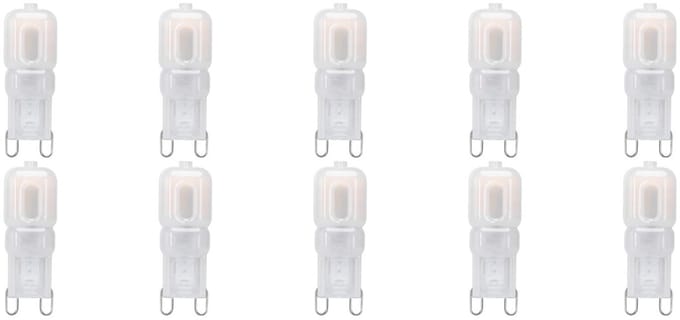 LED Lamp 10 Pack - Velvalux - G9 Fitting - Dimbaar - 3W - Helder/Koud Wit 6000K - Melkwit | Vervangt 32W