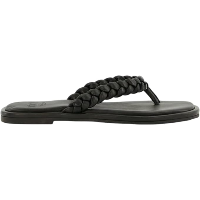 Dune London Dames/Dames Teen Post Platte Sandalen (Zwart)