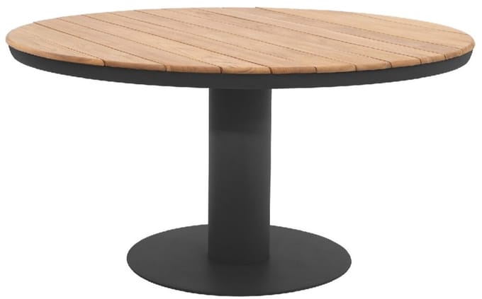 Palazzo dining tafel Ø160xH75 cm teak aluminium antraciet