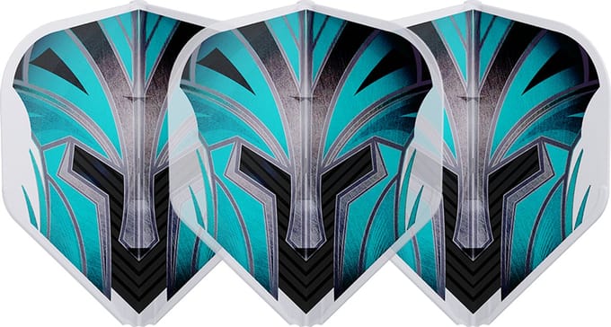 L-Style EZ L1 Prime Series Turquoise Clear White - Dart Flights