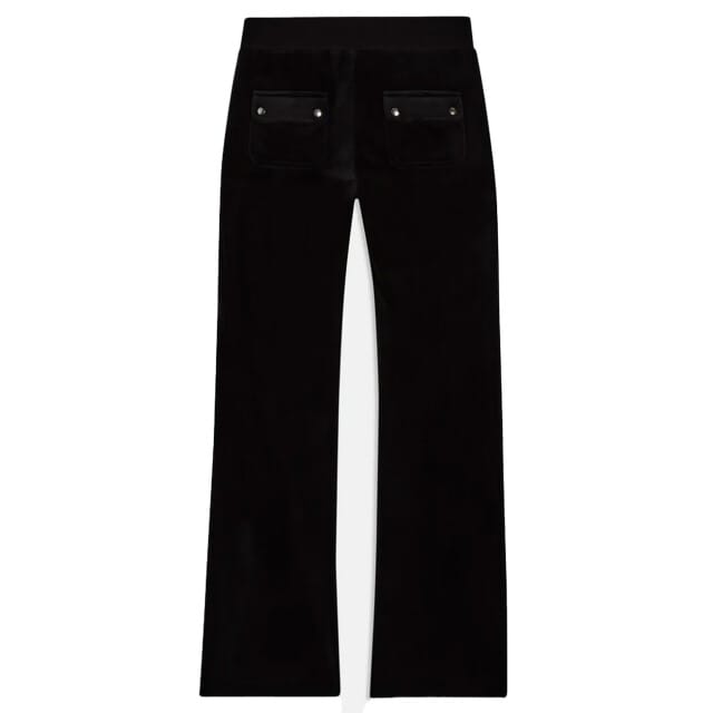 juicy couture Del Ray Classic Velour Pant Pocket Design Black