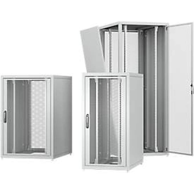 PX serverkast, plaatstaal, gepoedercoat/gegalvaniseerd, B 800 x D 1000 x H 2000 mm