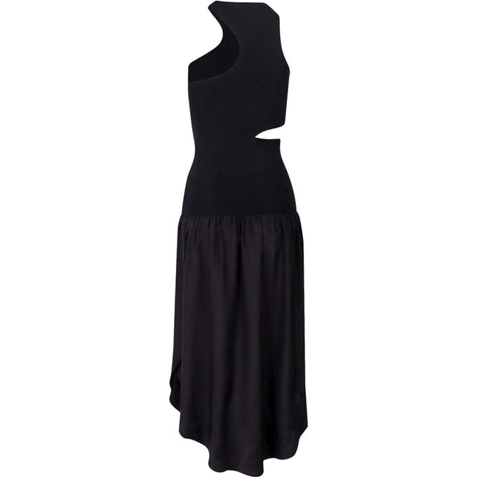 Stella Mccartney zijden maxi-jurk met uitsnijding