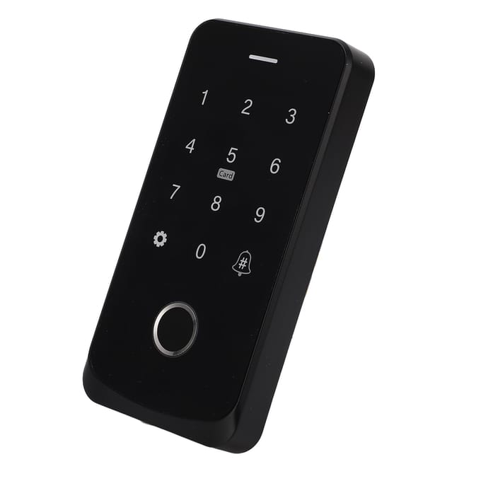 TF9 voor Tuya Outdoor Toegangscontrolesysteem Vingerafdruk Wachtwoordkaart NFC-app Waterdichte toegang black