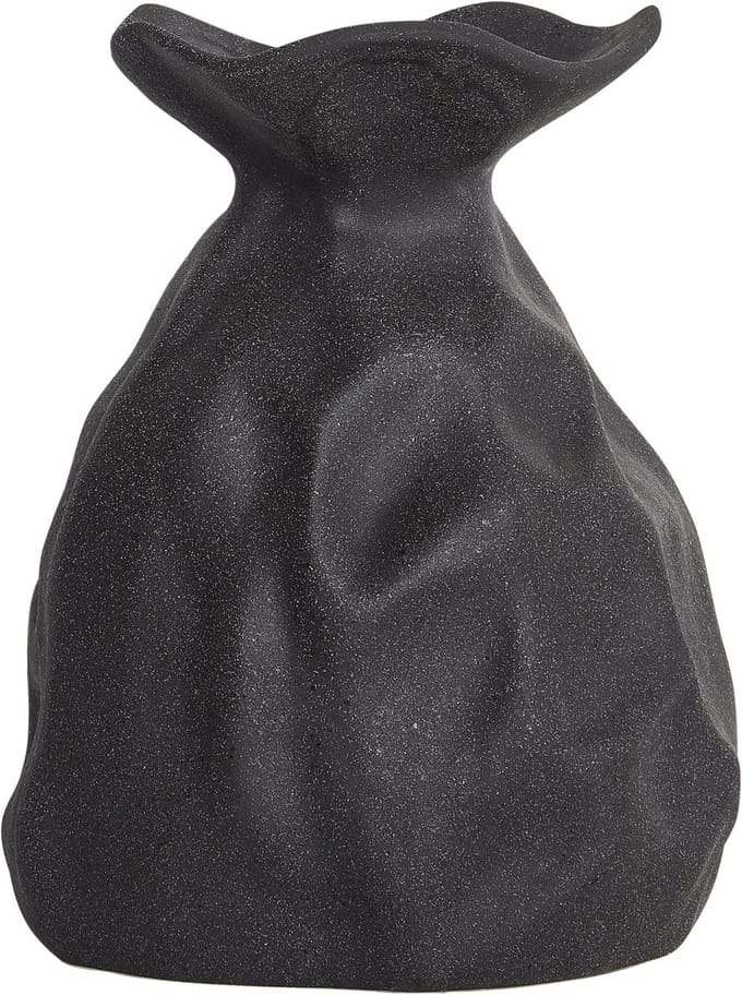 COONTAIL - Bloemenvaas - Zwart - 31 cm - Steengoed