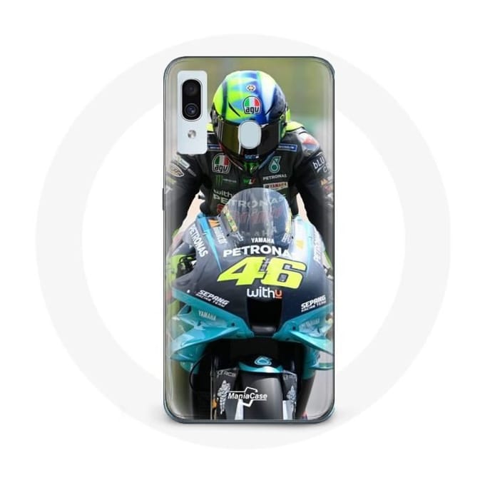 Case voor Samsung Galaxy A20 Valentino Rossi Motorcycle Speed ​​Driver 46