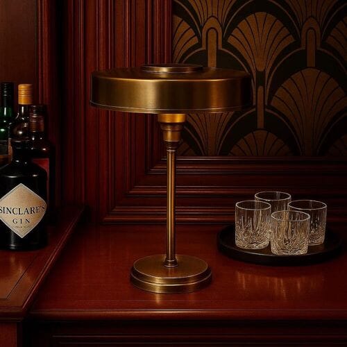 KS Verlichting Moderne Hotel Chique Tafellamp Auriol Messing