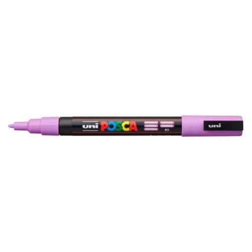 Posca marker met conische punt schrijfdikte fijn lavendel