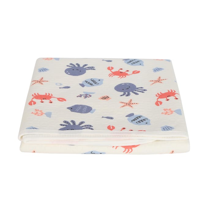 Waterdichte Verschoonmat Liner Wasbaar Ademend Katoen Luier Verschoonmat 80x100cm Onderwater gray