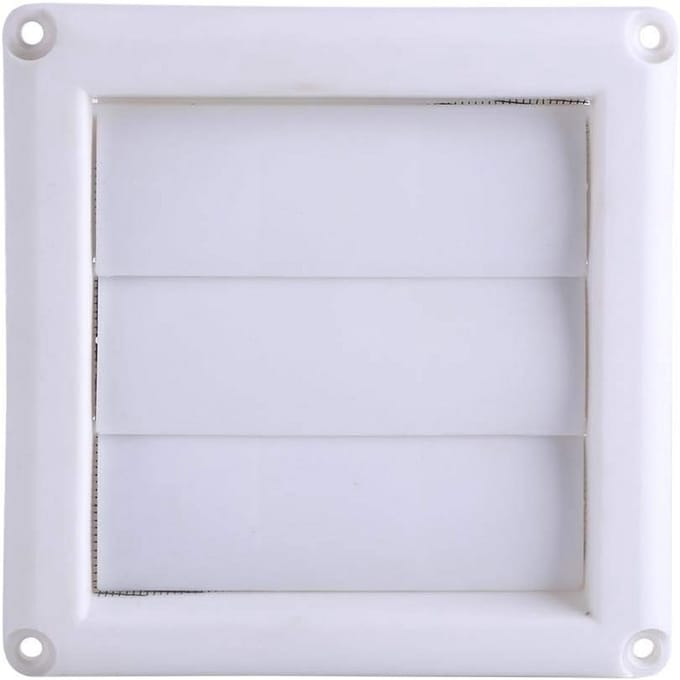 Kunststof Wandrooster Ventilatie met 3 Flappen en Insectennet