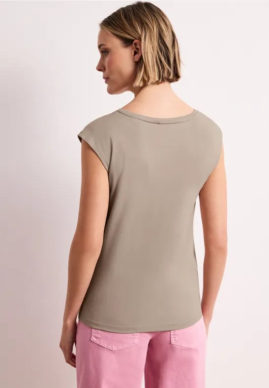 Shirt met knoopdetail