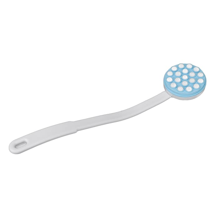 Applicateur de Lotion Masseur Long Brosse de Bain Douche Distributeur Roll-On pour Crème Solaire Gel Douche Crème white