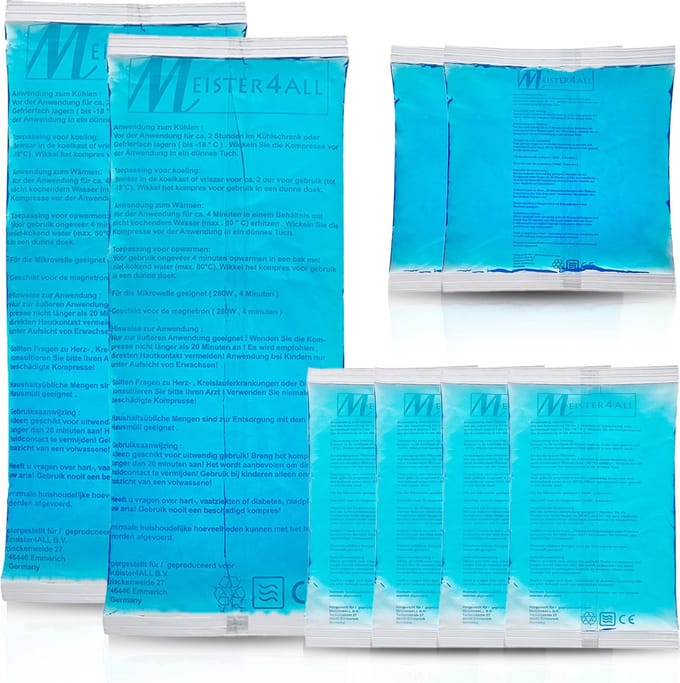 Meisterhome® Herbruikbare Hot & Cold pack – Set van 8 stuks