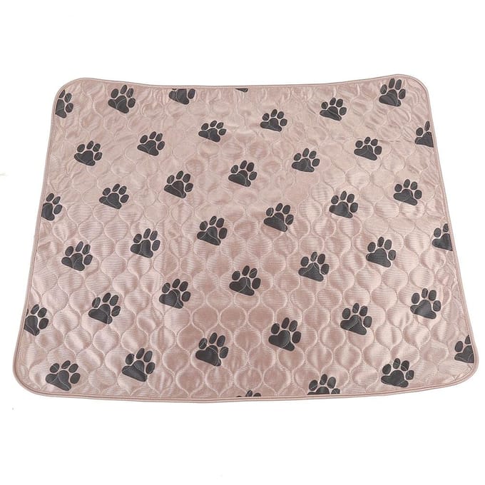 Tapis d'urine réutilisable et imperméable pour chien et chat beige
