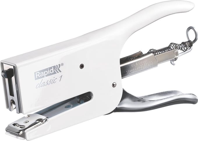 Rapid K1 Retro Classic Niettang - Tot 50 vel - Verstelbaar Aambeeld - Wit
