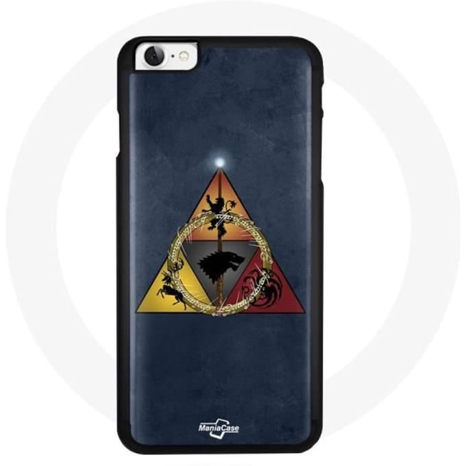 Coque pour Iphone 4 - Game of Thrones - Saison 8 - Triangle Logo Baratheon - Souple - Mixte