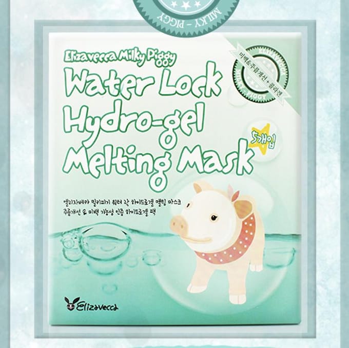 Elizavecca Milky Piggy Water Lock Hydro Gel Masque Fondant 25ml * 5PCS white
