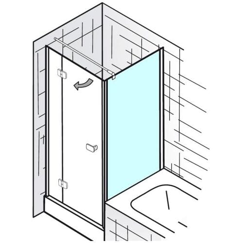 HSK Premium Softcube side panel 6831075-41-50-178cm