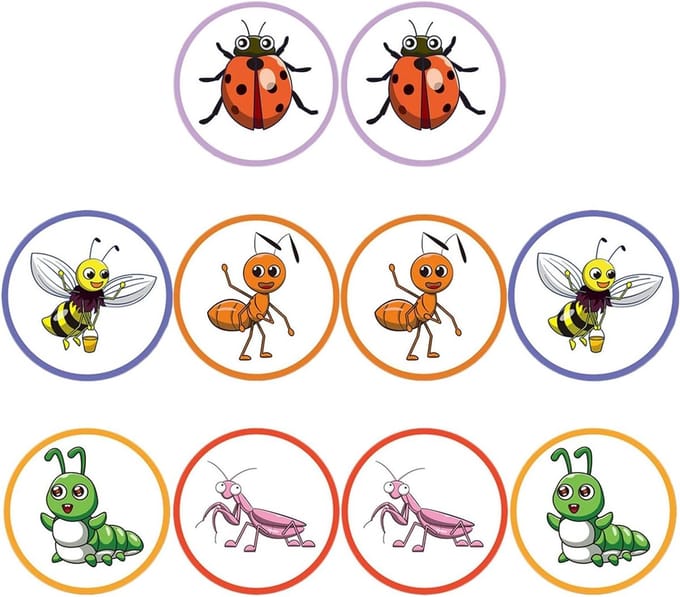 Zindelijkheid stickers - Potty stickers - Kinderen trainen - Kleurveranderend effect - 10 stuks - Multi