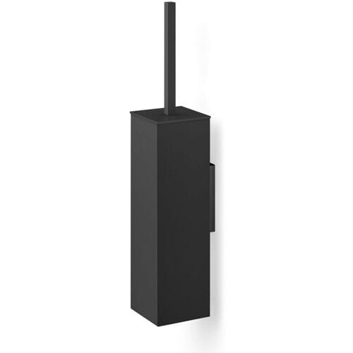 Carvo Toiletborstel Vierkant Wand | Zwart | Metaal
