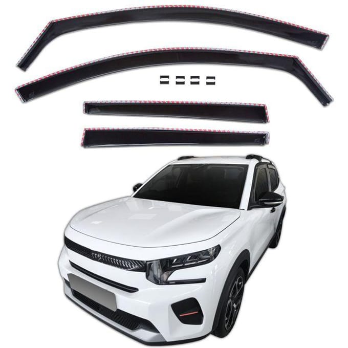 Wind deflectors - Citroën C3 IV / ë‑C3 IV (2024-) - 4 stuks - Aerodynamisch - Eenvoudige montage