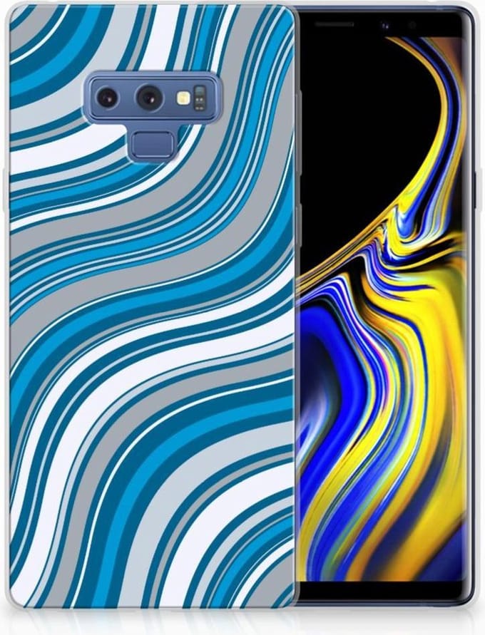 Samsung Galaxy Note 9 TPU bumper Waves Blue